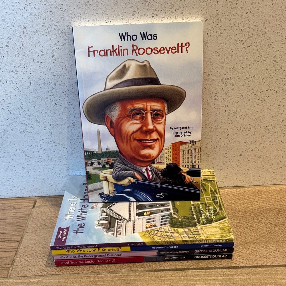 LOT Who Was What Was Books JFK FDR White House BOSTON TEA PARTY